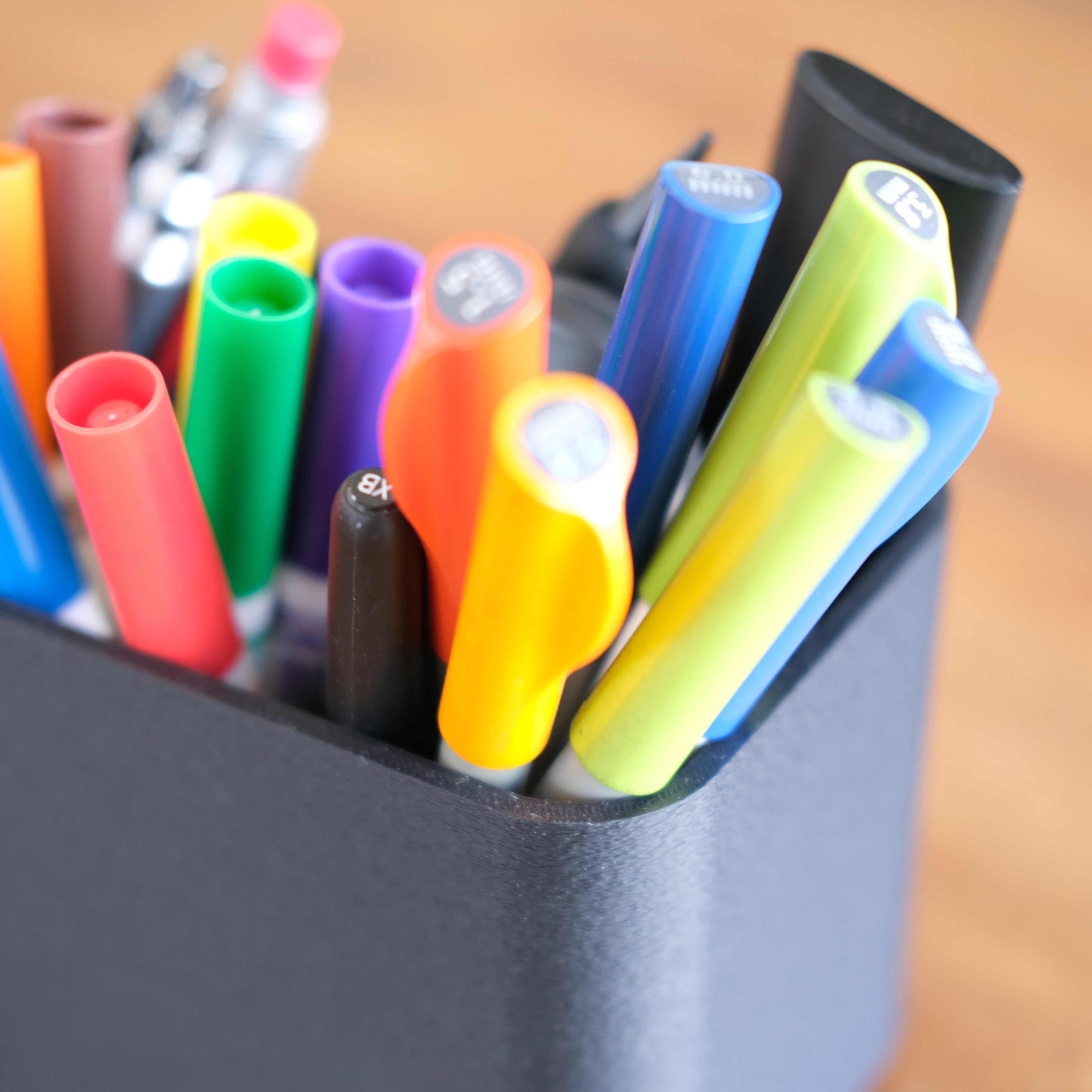 Modern Desk Organiser | 8 Compartment Home Office Storage close-up image.