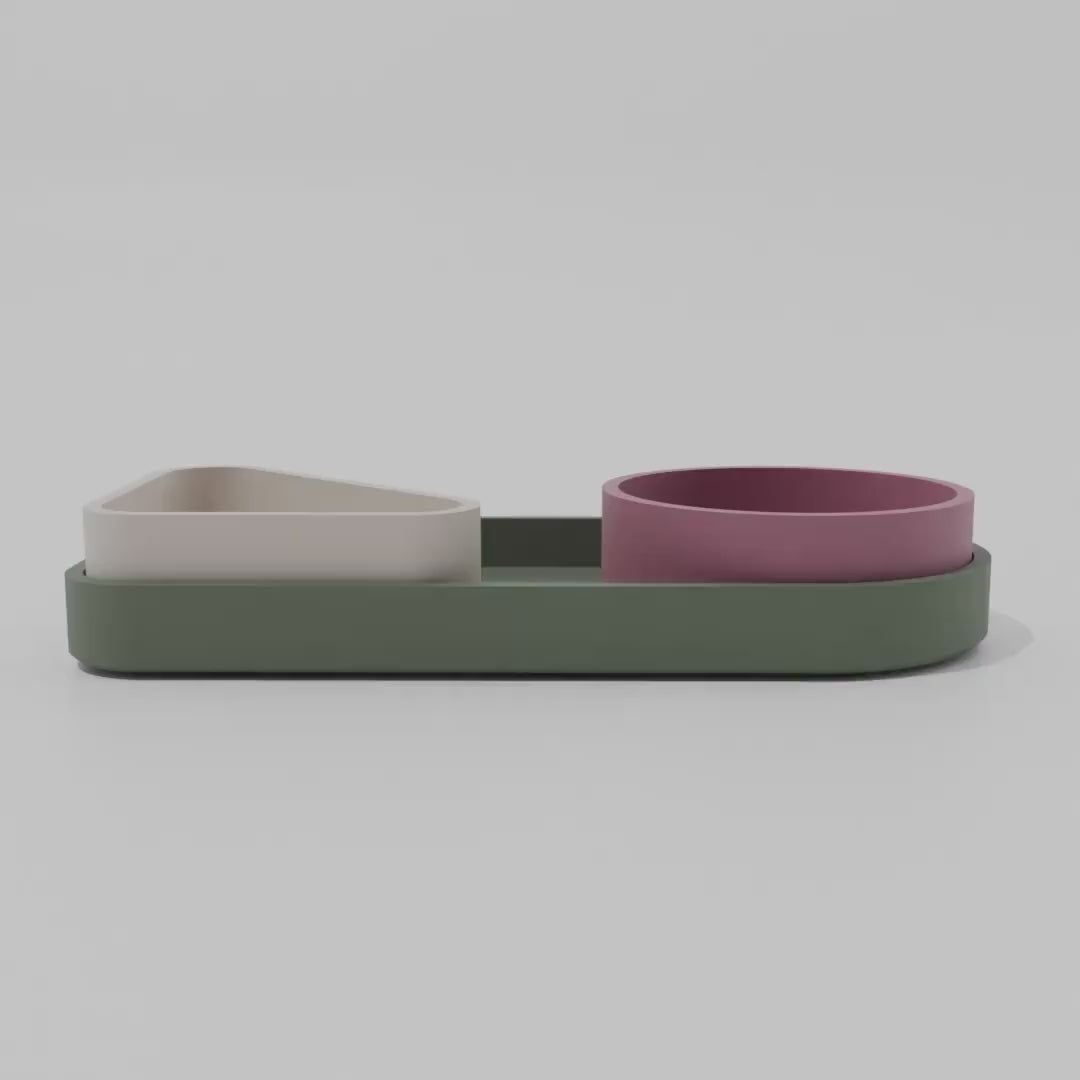 Decorative Tray Set 3-in-1 360 video.