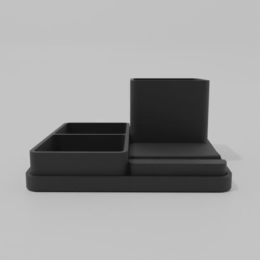 Modern Minimalist 4-in-1 Desk Organiser Set 360 video.